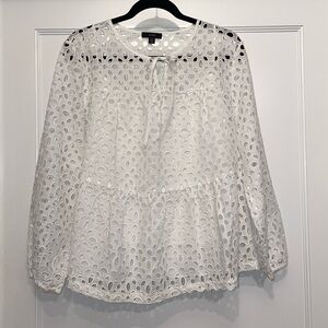 J. Crew Women’s XL Eyelet Blouse